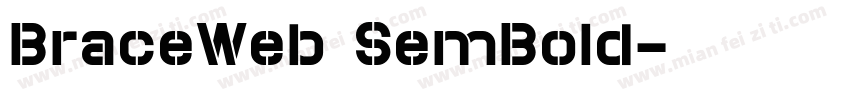 BraceWeb SemBold字体转换